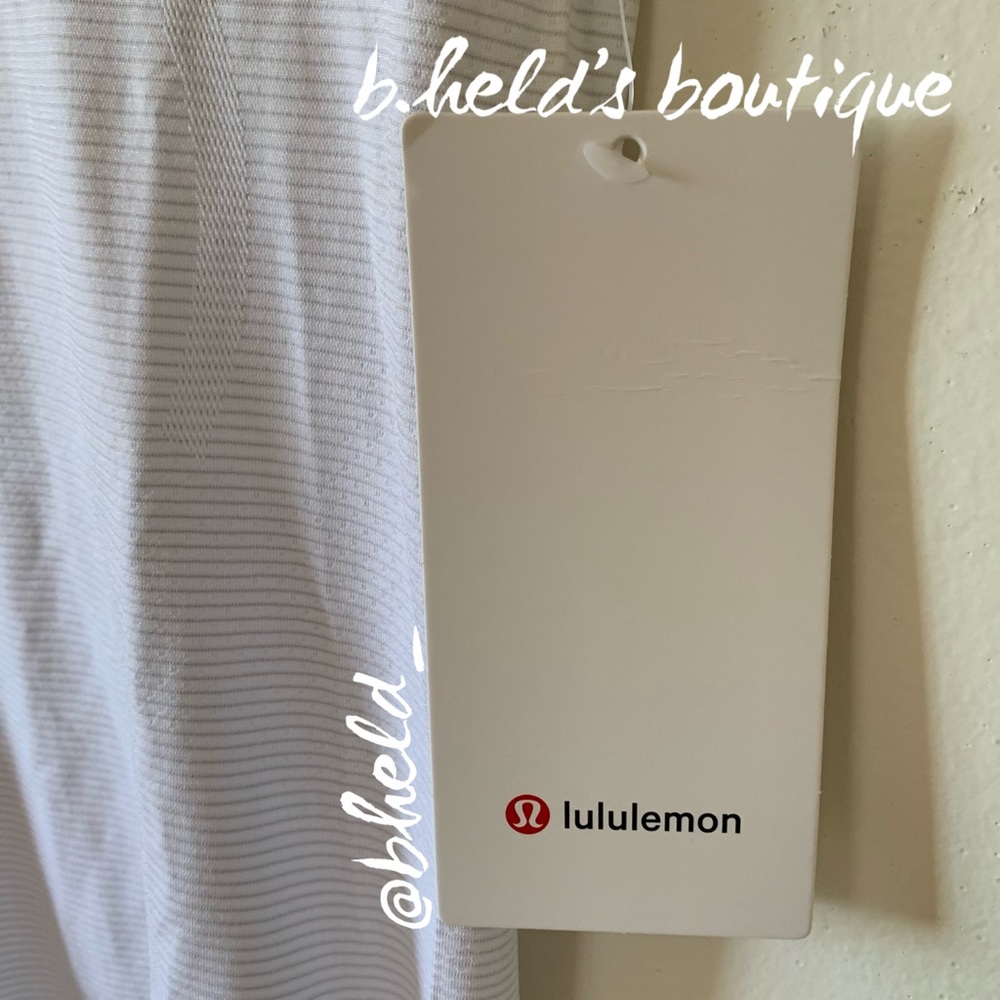 lululemon Swiftly Tech Short Sleeve Shirt 2.0 in White/White Size 2 New NWT - Picture 5 of 12